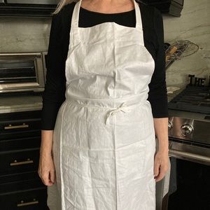 4 White cotton chef aprons